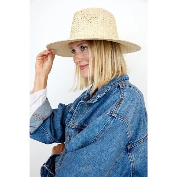 Hat Attack Luxe Vented Packable Hat in Natural One Size Womens Sun Garden Beach - Picture 11 of 12